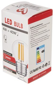 Λαμπτήρας Led Filament 6W E27 3000K Διάφανο Dimmable