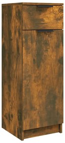 vidaXL Ντουλάπι Μπάνιου Καπνιστή Δρυς 32x34x90 εκ. Επεξεργασμένο Ξύλο