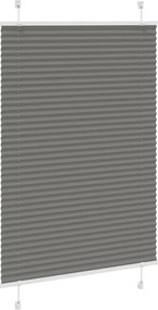 vidaXL Πλισέ περσίδα Ανθρακί 95x100 cm Πλάτος υφάσματος 94,4 cm