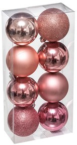 Χριστουγεννιάτικες Μπάλες (Σετ 8τμχ) A-S Xmas Balls Pink 129170SD