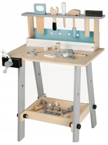 Ξύλινος Παιδικός Πάγκος Εργασίας με 32 Εργαλεία 53 x 33 x 75 cm Ecotoys 1172