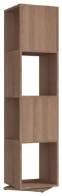 vidaXL Ντουλάπι Περιστρ. Sonoma Δρυς 34,5x34,5x147,5 εκ. Μοριοσανίδα