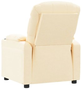 vidaXL Πολυθρόνα με Ανύψωση Κρεμ Υφασμάτινη