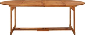 vidaXL Σετ Τραπεζαρίας Κήπου 9 Τεμαχίων 220x90x75 εκ. Μασίφ Ακακία