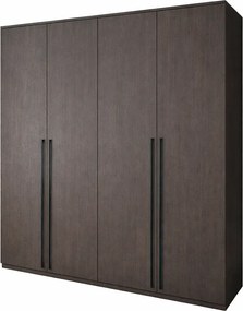 Τετράφυλλη Ντουλάπα Wenge LUMEA 180x55x200