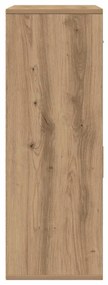 vidaXL Πλαϊνό γραφείο artisan δρυς 79 x 38 x 80 εκ. Επεξεργασμένο ξύλο