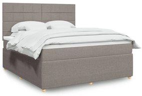 ΚΡΕΒΑΤΙ BOXSPRING ΜΕ ΣΤΡΩΜΑ TAUPE 180X200 ΕΚ. ΥΦΑΣΜΑΤΙΝΟ 3292139