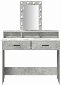 vidaXL Τραπέζι περιποίησης Γκρι 100 x 41 x 140 εκ. Επεξεργασμένο ξύλο