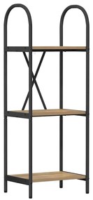 vidaXL Ράφι Βιβλίων artisan δρυς 40 x 30 x 109 εκ Επεξεργασμένο ξύλο