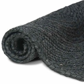 vidaXL Χαλί Σκούρο Γκρι 60 x 110 cm Γιούτα