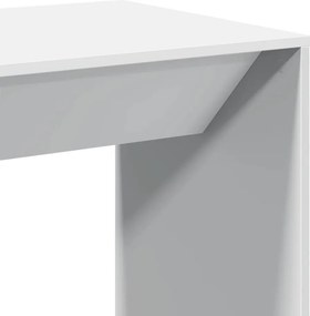 vidaXL Τραπέζι Μπαρ Λευκό 51x50x103,5 εκ. Επεξ. Ξύλο
