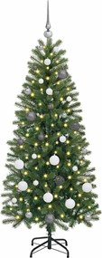 vidaXL Τεχνητό Χριστουγεννιάτικο Δέντρο Πράσινο 150 cm ΠΕ και PVC