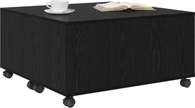 vidaXL Τραπεζάκι σαλονιού Μαύρη Οξυά 75 x 75 x 38 cm