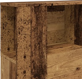 vidaXL Ντουλάπι κεφαλάρι Παλιό ξύλο Κατασκευασμένο ξύλο