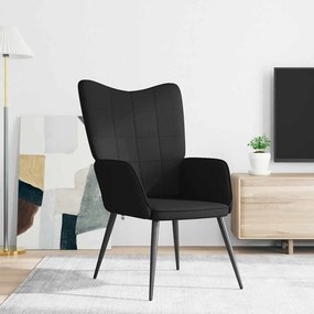 vidaXL Πολυθρόνα Relax Μαύρη Υφασμάτινη
