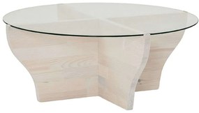 Τραπέζι Σαλονιού Amphora 552NOS2255 92x92x36cm White