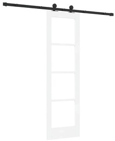vidaXL Συρόμενη Πόρτα ORKDAL Λευκό 61 x 198.5 εκ. Ξύλο και μέταλλο