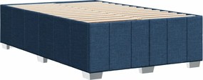 vidaXL Πλαίσιο κρεβατιού χωρίς στρώμα μπλε 120x200cm ύφασμα