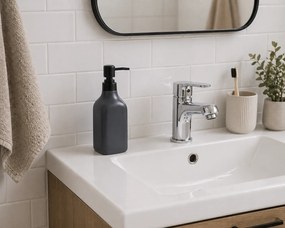 Δοχείο Κρεμοσάπουνου Stoneware 350ml 9x6x19.5cm Black 6U MRShome