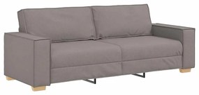 vidaXL Σετ Καναπέ με μαξιλάρι 3 pcs Taupe 220 x 78 x 84 εκ. ύφασμα
