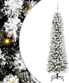 vidaXL Τεχνητό Χριστουγεννιάτικο Δέντρο με 300 LED Λευκό 210 cm