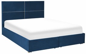 Κρεβάτι Berwyn 1615, Διπλό, Μπλε, 180x200, Ταπισερί, Τάβλες για Κρεβάτι, 188x214x120cm, 75 kg | Epipla1.gr