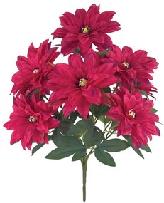 Τεχνητό Μπουκέτο Χρυσάνθεμα 00-00033-7 71cm Red Marhome Συνθετικό Υλικό