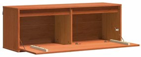 vidaXL Ντουλάπα Τοίχου Καφέ κεριού 100 x 30 x 35 εκ Μασίφ ξύλο πεύκου