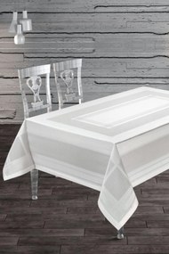 Stewehome Αδιάβροχο τραπεζομάντιλο τραπεζαρίας από πολυεστέρα με ζακάρ ύφανση 160x220 cm