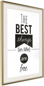 Αφίσα - The Best Things  - 40x60 - Χρυσό - Με πασπαρτού