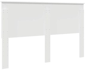 vidaXL Κεφαλάρι με κεφαλάρι Λευκό 160 cm Επεξεργασμένο ξύλο