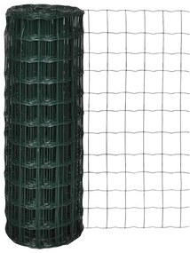 VidaXL Συρματόπλεγμα Σετ Πράσινο 25 x 1,2 μ. Ατσάλινο