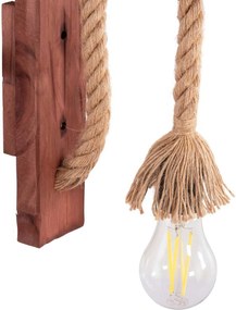 ΑΠΛΙΚΑ ΤΟΙΧΟΥ BARN HM4469 ΞΥΛΙΝΗ ΒΑΣΗ-ΣΧΟΙΝΙ [Ε27] 7x20x29Υεκ.