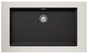 Schock Cristalite Manhattan Nero Υποκαθήμενος Νεροχύτης 75x45,6cm