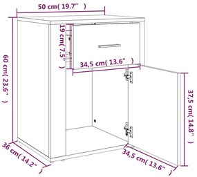 ΚΟΜΟΔΙΝΟ ΓΚΡΙ ΣΚΥΡ. 50 X 36 X 60 ΕΚ. ΑΠΟ ΕΠΕΞΕΡΓΑΣΜΕΝΟ ΞΥΛΟ 816724