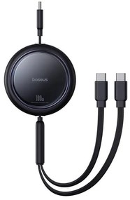 Baseus Bright Mirror 2in1 Cable Type-C / C+C / 100W / 1m (black)