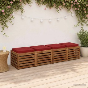vidaXL Μαξιλάρια καθιστικού 4 κομματιών VUGHT 4 pcs 100% Πολυεστέρας