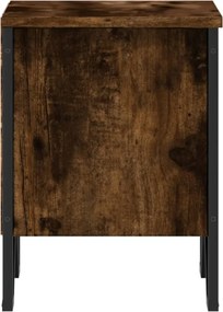 vidaXL Κομοδίνο Καπνιστή Δρυς 2 τεμ. 40x30x40 εκ. Επεξεργασμένο Ξύλο