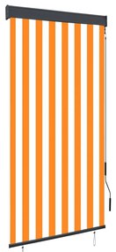 Στόρι Σκίασης Ρόλερ Εξωτερικού Χώρου Λευκό/Πορτοκαλί 80x250 εκ. - Πορτοκαλί