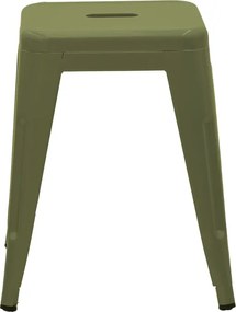 Σκαμπό Utopia pakoworld μέταλλο σε λαδί απόχρωση 30x30x45εκ