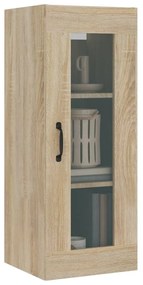 vidaXL Ντουλάπι Τοίχου Κρεμαστό Sonoma Δρυς 34,5x34x90 εκ.