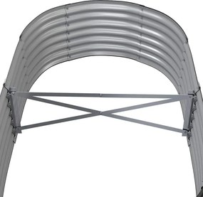 vidaXL Ζαρντινιέρα Ανθρακί 152x80x36 εκ Γαλβανισμένος χάλυβας