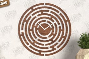 Intra απο ξύλο plywood 3mm-4mm πάχος – Ρολόι τοίχου | Διακοσμητικό ρολόι Δίασταση  40x30 cm INTRAFABR-123119693