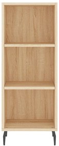 vidaXL Μπουφές Sonoma δρυς 34,5 x 34 x 180 εκ. από Επεξεργασμένο Ξύλο