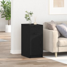 vidaXL Γραφείο Ντουλάπι σε Μαύρη Βελανιδιά - 33x50x75 εκ. - Φτιαγμένο από Επεξεργασμένο Ξύλο