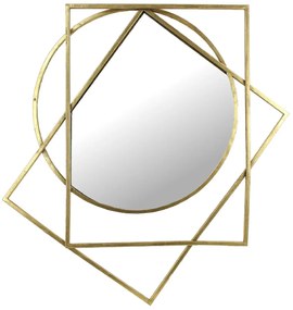 Καθρέπτης ArteLibre Χρυσό Μέταλλο 63x3x73cm