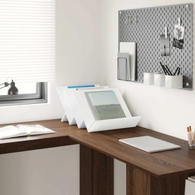 vidaXL Ράφι Περιοδικών Λευκό 53 x 40 x 28,5 εκ Επεξεργασμένο Ξύλο