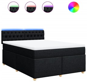 ΚΡΕΒΑΤΙ BOXSPRING ΜΕ ΣΤΡΩΜΑ ΜΑΥΡΟ 160X200 ΕΚ. ΥΦΑΣΜΑΤΙΝΟ 3289040