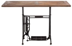 Τραπέζι τραπεζαρίας ξύλινο με σιδερένια βάση - Μέταλλο - 201-0327