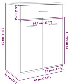 ΝΤΟΥΛΑΠΙ ΜΠΑΝΙΟΥ SONOMA ΔΡΥΣ 60 X 33 X 80 ΕΚ. ΑΠΟ ΜΟΡΙΟΣΑΝΙΔΑ 849645